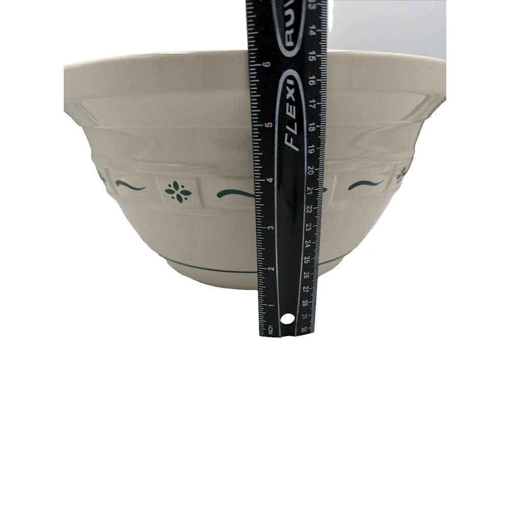 Longaberger Extra Large Mixing Bowl 12 In Green Woven Traditions Pottery Cottage